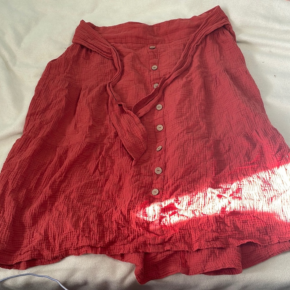 Red maxi skirt, 4X Shein Curve